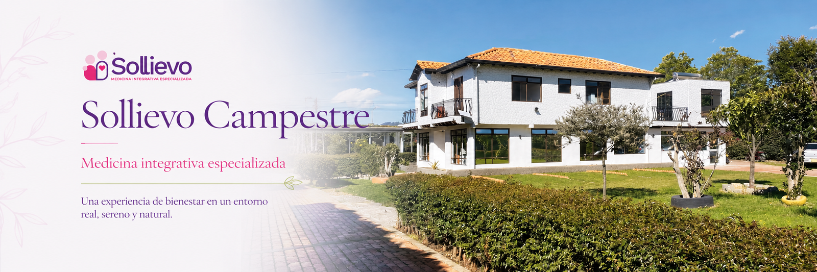 Sollievo Campestre, medicina integrativa especializada en un entorno sereno y natural.