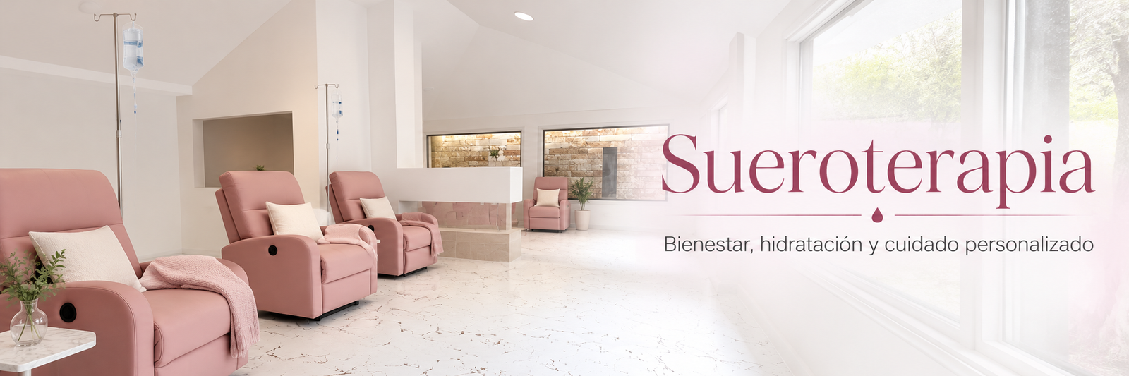 Sueroterapia en Sollievo, bienestar, hidratación y cuidado personalizado.